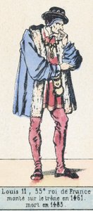 Luigi XI, 55º re di Francia, salito al trono nel 1461, morto nel 1483 da French School