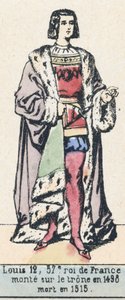Luigi XII, 57° re di Francia, salito al trono nel 1498, morto nel 1515 da French School