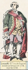 Luigi XVI, 67º re di Francia, salito al trono nel 1774, morto nel 1792 da French School