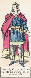 Luigi VII, 41º re di Francia, sale al trono nel 1137, morto nel 1180 da French School
