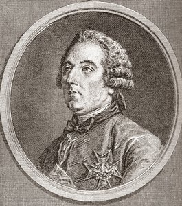 Louis César de La Baume Le Blanc, duca di Vaujours, duca di La Vallière, 1708-1780. Nobile francese, bibliofilo e militare. Da Les Heures Libres pubblicato nel 1908 da French School