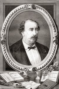 Louis Figuier, scienziato e scrittore francese, da Les Merveilles de la Science, pub.1870 da French School