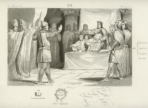 Ludovico I, re dei Franchi e imperatore del Sacro Romano Impero da French School