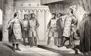 Luigi VIII il Leone riceve un inviato dal suo nemico Enrico III d