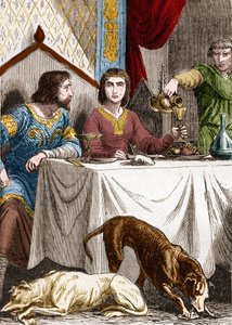 Luigi VII il Giovane o il Pio con sua moglie Eleonora d