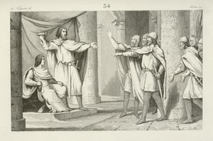 Luigi V, ultimo re carolingio di Francia occidentale da French School