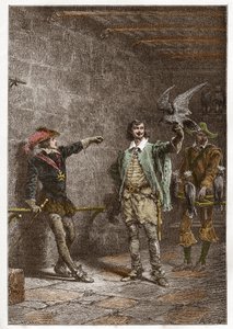 Luigi XIII (1601-1643), detto il giusto, a sedici anni, e il suo favorito Charles d