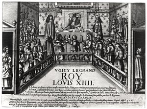 Luigi XIV (1638-1715) che amministra la giustizia