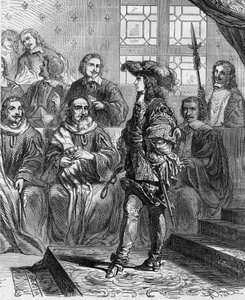 Luigi XIV (1638 - 1715) aveva 17 anni nel 1652 davanti al parlamento e costrinse il presidente a sciogliere l