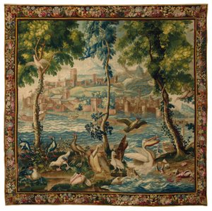 Arazzo di Beauvais "ports de mer" di Luigi XIV, c.1700 da French School