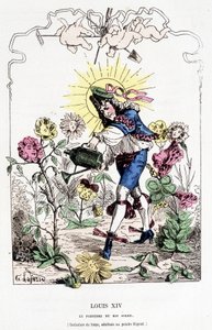 Luigi XIV travestito da giardiniere - in 
