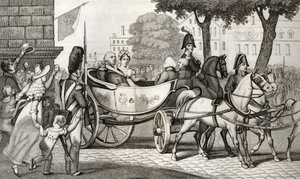 Luigi XVIII entra a Parigi alla Restaurazione del 1814, da 