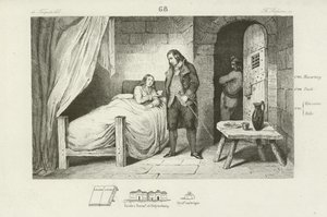 Luigi XVII di Francia, malato e imprigionato, c1795