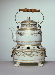 Bollitore e supporto in porcellana di Luigi XVI, Parigi, c.1775-91