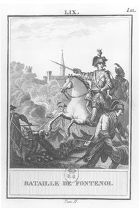 Luigi XV (1710-74) alla Battaglia di Fontenoy, 11 maggio 1745