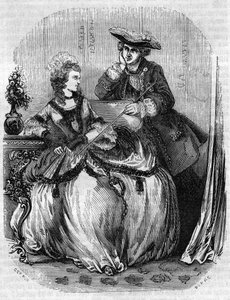 Luigi XV e Madame de Pompadour, Jeanne Antoinette Poisson (1721-1764) (Marchesa di Pompadour) - in 