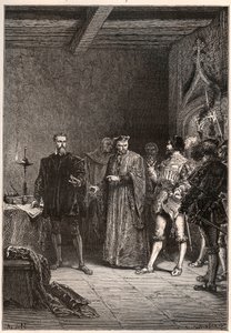Louis de Berquin (1485-1529), cavaliere e umanista, riformatore religioso, liberato da Jean de la Barre da French School
