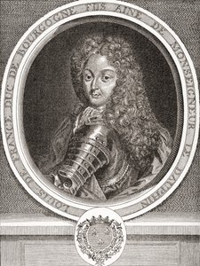 Louis de France, figlio di Francia, duca di Borgogna, 1682-1712. Figlio maggiore di Louis, Delfino di Francia, noto come Le Petit Dauphin. Da Les Heures Libres pubblicato nel 1908. da French School