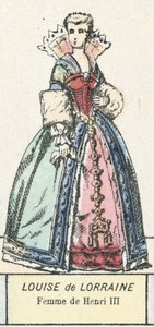 Luisa di Lorena, moglie di Enrico III da French School