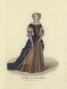 Luisa de La Vallière, amante del re Luigi XIV di Francia da French School