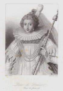 Luisa di Lorena, regina consorte di Enrico III di Francia da French School