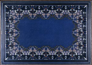 Copertina inferiore del libro con design floreale, 1886 da French School
