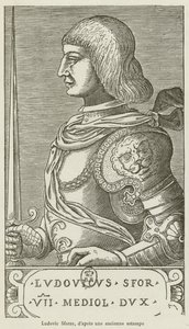Ludovico Sforza (incisione) da French School