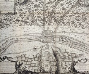 Lutetia o il secondo piano di Parigi nei secoli IV e V d.C., 1722 da French School
