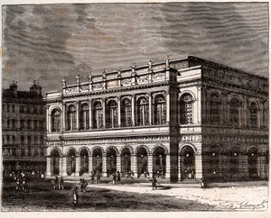 Lione: Il Grand Théâtre - incisione in 