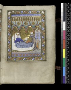 Folio dal Salterio e Ore di Isabella di Francia, Parigi, c.1265-70 da French School