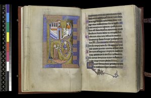 MS 300 f.XIII-1r, dal Salterio e Ore di Isabella di Francia, Parigi, c.1265-70