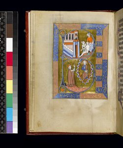 Folio dal Salterio e Ore di Isabella di Francia, Parigi, c.1265-70