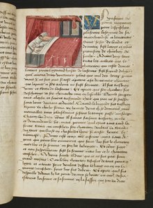 MS Hunter 252 018r Pagina da Cent Nouvelles Nouvelles, c.1461-62 da French School