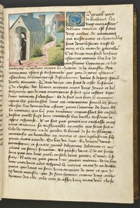 Pagina da Cent Nouvelles Nouvelles, c.1461-62 da French School