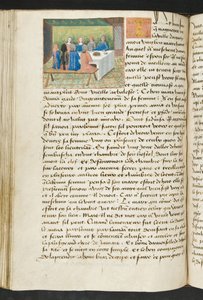 Pagina da Cent Nouvelles Nouvelles, c.1461-62 da French School