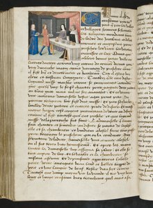 Pagina da Cent Nouvelles Nouvelles, c.1461-62 da French School
