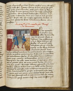 Pagina da Cent Nouvelles Nouvelles, c.1461-62