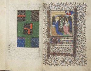 Stemma e Annunciazione, da un Libro d