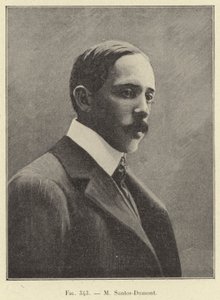 M Santos-Dumont (incisione) da French School