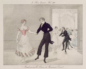 Mademoiselle Busc e Monsieur Corset, tavola 111 da Le Bon Genre, c.1810