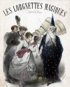 Lorgnette magiche, canzone per valzer popolare. Litografia