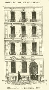 Casa di Law, rue Quincampoix, a Parigi da French School