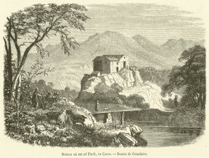 Casa natale di Paoli, in Corsica da French School