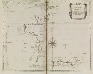 Mappa della Francia, c.1693 da French School