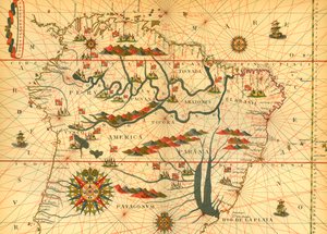Mappa del Sud America da French School