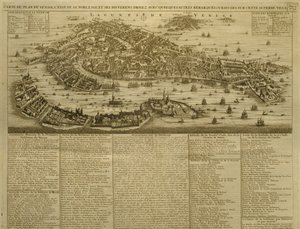 Mappa di Venezia, pubblicata da H. Chatelain ad Amsterdam, 1728