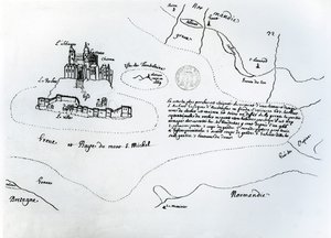 Mappa della Baia di Mont Saint-Michel