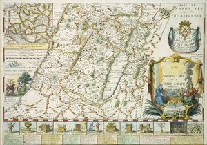 Mappa della Terra Santa nei tempi dell