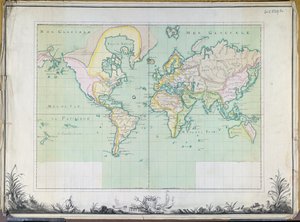 Mappa del Mondo, 1780