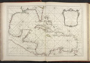Mappa che mostra il Golfo del Messico, Carte réduite du golphe de Mexique et des isles de l